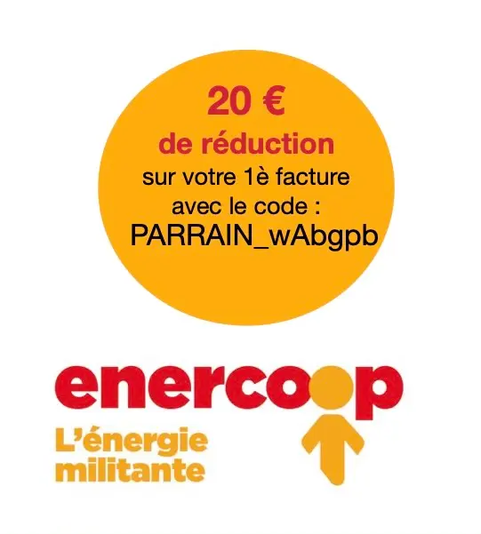 PARRAIN ENERCOOP - PARRAIANGE 20 € RÉDUCTION